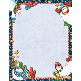 SW SNOWMEN COMPUTER PAPER by Teacher Creative Resource
