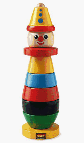 Childrens Toyshop  Toys : BRIO Stacking Clown