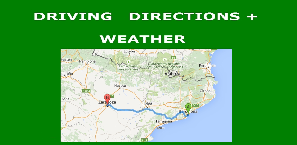 Driving directions with weather information Appstore for