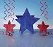 3-D Centerpiece, Prismatic Patriotic Stars (12pks Case)