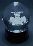 Raymond James Stadium Replica Etched In Crystal Ball, Base Musical & Lit . you Gotta Be A Football Hero Plays