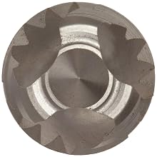 Dormer MTT-X E007/MTT-X E017 Powdered Metal Spiral Flute Threading Tap, Gold Oxide Finish, Round Shank With Square End, Modified Bottoming Chamfer