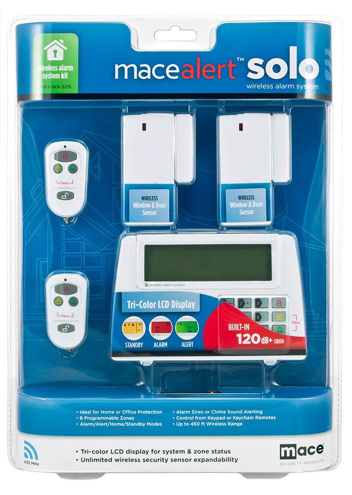 Amazon.com : Mace Security MAS-WA-SYS MaceAlert SOLO Wireless ...