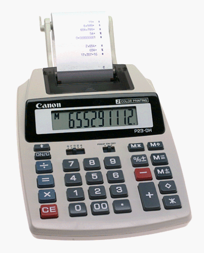 Canon P23-DH Hanheld Calculator with Printer