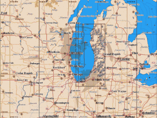 C-MAP Cartridge--LAKE MICHIGAN: SOUTHEAST