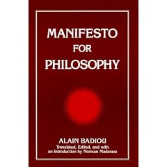 Manifesto for Philosophy (SUNY Series, Intersections: Philosophy and Critical Theory)