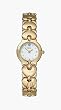 BULOVA Women's Gold-tone Heart Watch with Genuine Diamond Marker. Model: 97S47