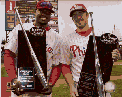 Buy Chase Utley and Ryan Howard Photo by Sports Memorabilia LLC