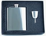 Visol 8 oz mirror Engravable Stainless Steel Flask and Funnel Gift Set
