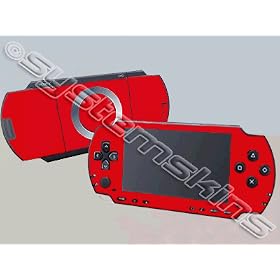 Playstation Portable (PSP) Skin - NEW - RED system skins faceplate decal mod