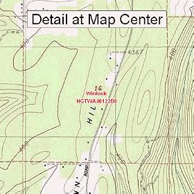 USGS Topographic Quadrangle Map - Winlock, Washington (Folded/Waterproof)