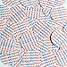 Sequin Round 30mm USA Red Blue Patriotic White Print Opaque