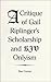 A Critique Of Gail Riplinger's Scholarship And KJV Onlyism by Daniel D Corner