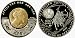 Kazakhstan 2009 100 Tenge Attila the Hun 1oz Silver Gilded Proof Coin