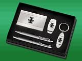 University of Illinois - Gift Set with Pens, Keychain & Money Clip - Laser Engraved