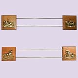 Intrepid International Wooden & Brass Ribbon Rack