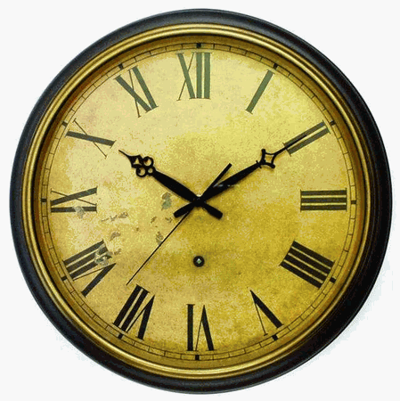 Infinity Instruments The Sienna - Deep Case Distressed Resin Wall Clock