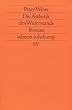 Die �sthetik des Widerstands. Roman