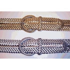 Women's Shiny Woven Belt by CTM