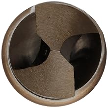 Cleveland 2440 Cobalt Steel Taper Shank Drill Bit, Gold Oxide Finish, Morse Taper Shank, 135 Degree Notch Point