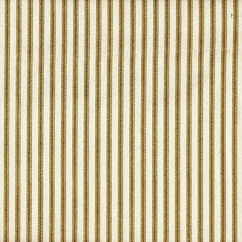 French Country Ticking Stripe Chartreuse Green 75 x 84 inch Cotton