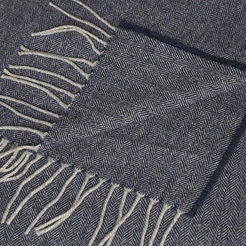 Grey and Blue Denim Scarf - GREY/DENIM