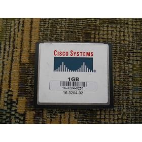 Cisco - Flash memory card - 1 GB - CompactFlash 1GB COMPACT FL FOR CISCO 1900 2900 3900 ISR Manufacturer Part Number MEM-CF-1GB=