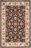 Tabriz Safavieh Chelsea Hand-hooked Rug Extra Wide 3' x 10' Runner Black