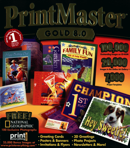 PrintMaster Gold 8.0