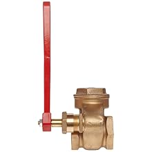 Milwaukee Valve P901 Series Bronze Gate Valve, Class 150, Quick Opening Stem, Lever Handle, NPT Female