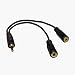 Electronics : 10 x GOLD PLATED 3.5mm Jack Headphone Splitter Cables