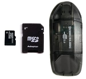 KOMPUTERBAY 32GB Class 10 MicroSDHC Card 32 GB High Speed Micro SDHC with SDHC adapter and USB adapter
