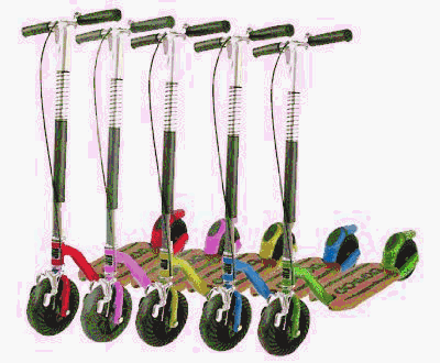 Patmont Motor Werks GP001R Go-Ped Grow-Ped Push Scooter - Red