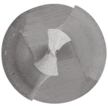 Magafor 125 Series High Speed Steel Combined Drill and Countersink, Uncoated (Bright) Finish, Radius Style, 118 Degrees