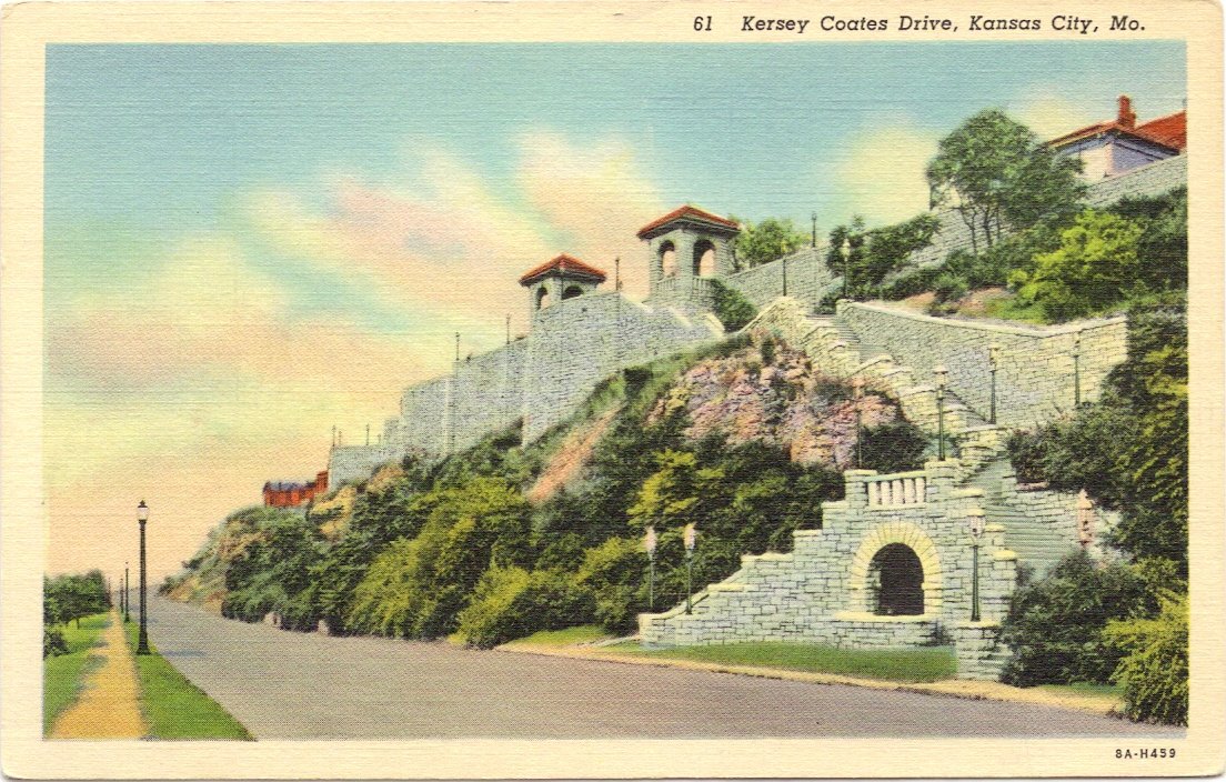 Amazon.com : 1940s Vintage Postcard - Kersey Coates Drive - Kansas ... Amazon.com : 1940s Vintage Postcard - Kersey Coates Drive - Kansas ...