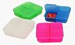 4 Section Square Pill Box with Hinge by Resourceful Products