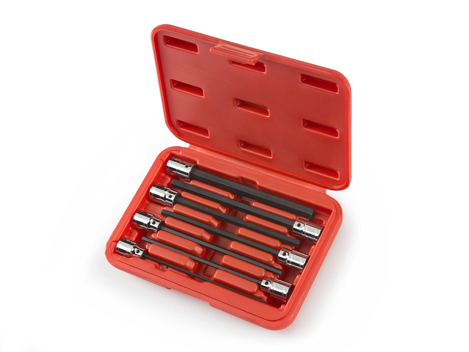 TEKTON 1362 3/8Inch Drive Extra Long Hex Bit Socket Set, Inch, 1/8