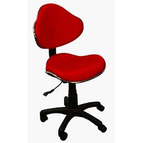 Fabric Ergonomic Task Home Office Computer Chair, Red