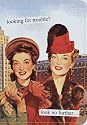 Anne Taintor Looking For Trouble Passport Holder