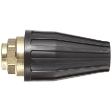 Dixon AL-TPR25-50 Brass Turbo Nozzle, 5.5 - 6.0 x 1.5mm Size, 1/4" Female Inlet, 15 Degree Spray Angle, Green