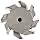 Niagara Cutter TS109 T-Slot Shank Type Cutter, High Speed Steel, Uncoated (Bright), Weldon Shank, 10 Helix Angle, 1-15/32" Cutter Diameter, 8 Tooth, 5/8" Width