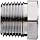 Chrome Plated Brass Pipe Fitting, Hex Bushing, NPT Male X NPT Female