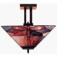 Dragonfly Tiffany-style Pendant Light Fixture P16957