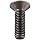 Class 12.9 Steel Socket Cap Screw, Plain Finish, Flat Head, Internal Hex Drive, Meets DIN 7991, 20mm Length, Fully Threaded, M6-1 Metric Coarse Threads (Pack of 100)