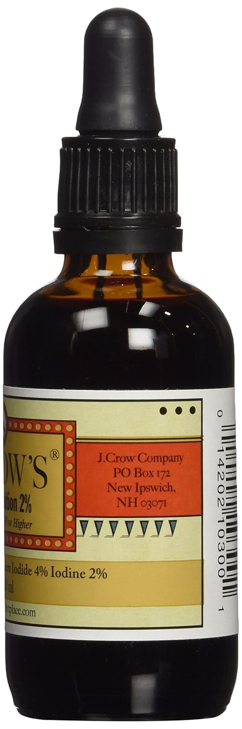 Amazon.com: J.CROW'S® Lugol's Iodine Solution(2 oz.) Twin Pack(2 ... Amazon.com: J.CROW'S® Lugol's Iodine Solution(2 oz.) Twin Pack(2 ...