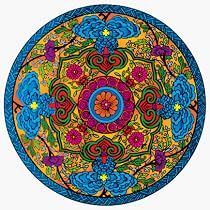 Floral Mandala Auto Glass Sticker