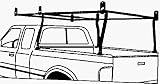 Tools & Hardware : Werner TR501-S 1000-Pound Capacity Steel Over Cab Pickup Truck Rack