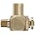 Parker 032510250 3251 Series Brass Right Angle Flow Control Valves, 1/4" NPT Male x Female, 125 psi