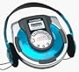 Koss CDP-1740ACP Personal CD Player with Car Pack and 6-Digit Display (Translucent Blue)
