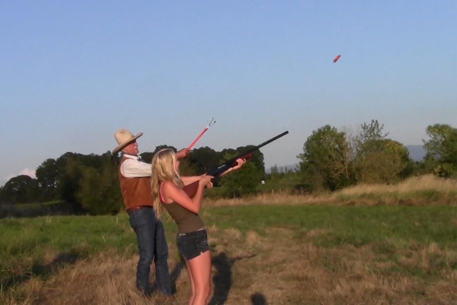 Skeet Shooting Hunting Target Trap Clay Pigeon Thrower Practice Hand